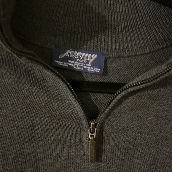 Large Merino Wool Men’s large quarter zip pullover - Picture 3 of 5